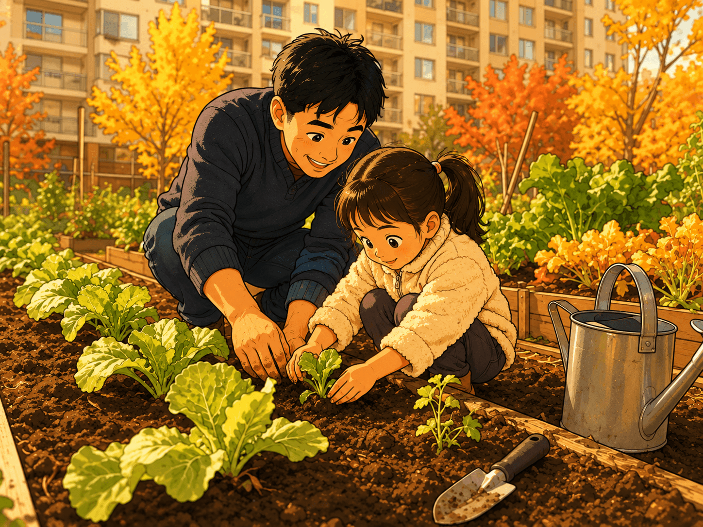 신대도시텃밭, 가을채소 체험 10가족 모집 관련 이미지