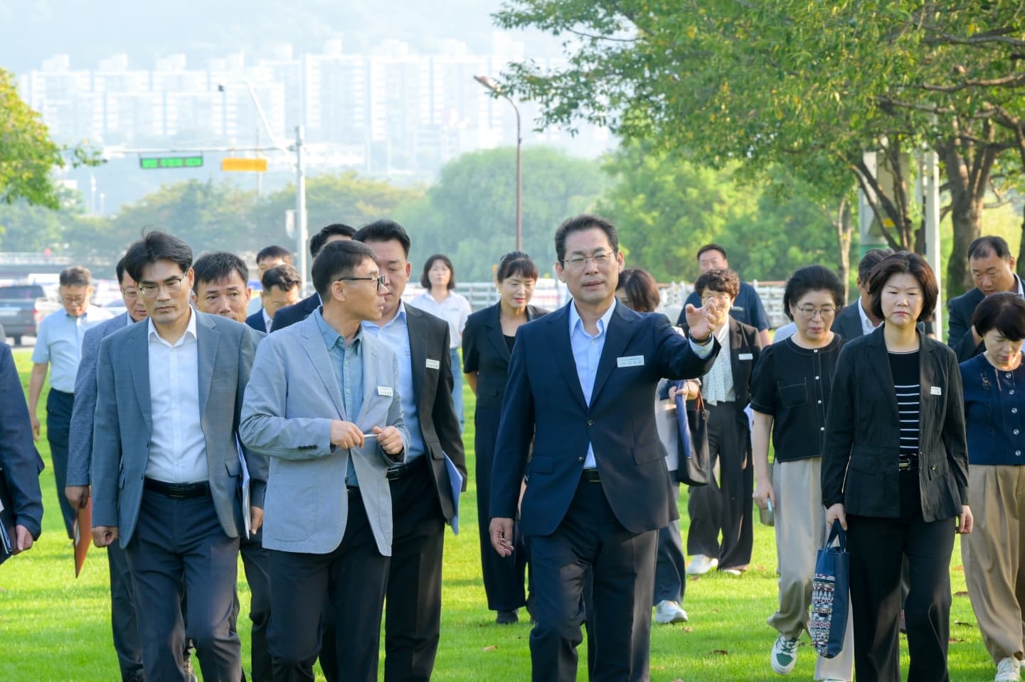 오천그린아일랜드 도로 복원이냐 녹지냐
